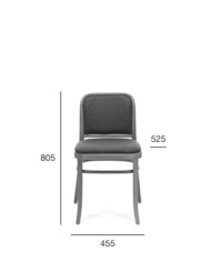 Krzesło A-811, tapicerowane siedzisko i oparcie, FAMEG