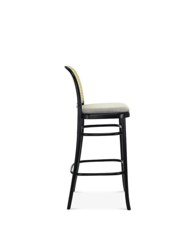 Hoker BST-811/1, tapicerowane siedzisko i wyplatane oparcie, FAMEG Hoker BST-811/1, tapicerowane siedzisko i wyplatane oparcie, FAMEG
