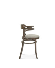 Krzesło z podłokietnikami B-1110, tapicerowane siedzisko, FAMEG