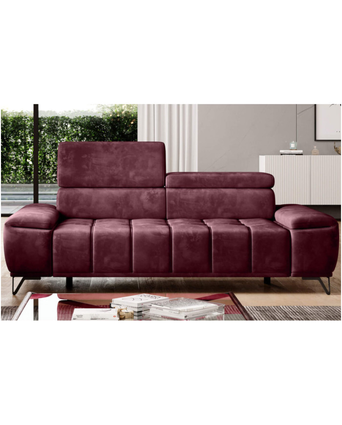 Sofa Palladio 3 E, elektrycznie wysuwane siedzisko, regulowane zagłówki, Wersal