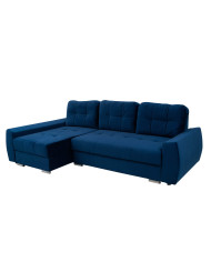 Super cena! Narożnik Furla, funkcja spania, pojemnik, tkanina Riviera 81, lewostronny, Antex