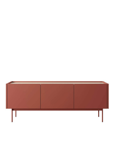 Szafka rtv Color RTV144, drzwiczki, Ceramik red/ Dąb linea, PIASKI Szafka rtv Color RTV144, drzwiczki, Ceramik red/ Dąb linea, PIASKI