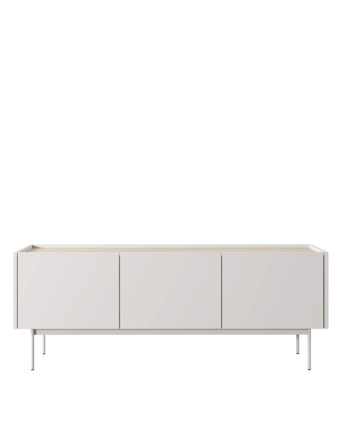 Szafka rtv Color RTV144, drzwiczki, wnęka, Cashmere/ Dąb linea, PIASKI