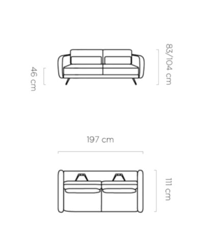Sofa Ilusio 3, elektryczna regulacja siedziska, manualna regulacja oparć, Wersal Sofa Ilusio 3, elektryczna regulacja siedziska, manualna regulacja oparć, Wersal