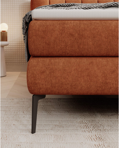 Łóżko kontynentalne Bari 180x200 cm, boxspring, tapicerowane, materace Wersal Łóżko kontynentalne Bari 180x200 cm, boxspring, tapicerowane, materace Wersal