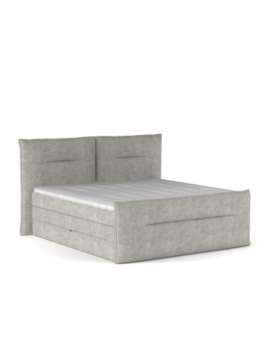 Łóżko kontynentalne Elma 140x200 cm, boxspring, tapicerowane, materace, pojemniki, Wersal Łóżko kontynentalne Elma 140x200 cm, boxspring, tapicerowane, materace, pojemniki, Wersal