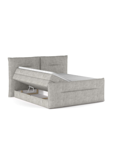 Łóżko kontynentalne Elma 140x200 cm, boxspring, tapicerowane, materace, pojemniki, Wersal Łóżko kontynentalne Elma 140x200 cm, boxspring, tapicerowane, materace, pojemniki, Wersal