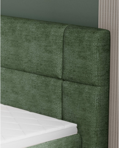 Łóżko kontynentalne Lucio 180x200 cm, boxspring, tapicerowane, materace, Wersal Łóżko kontynentalne Lucio 180x200 cm, boxspring, tapicerowane, materace, Wersal