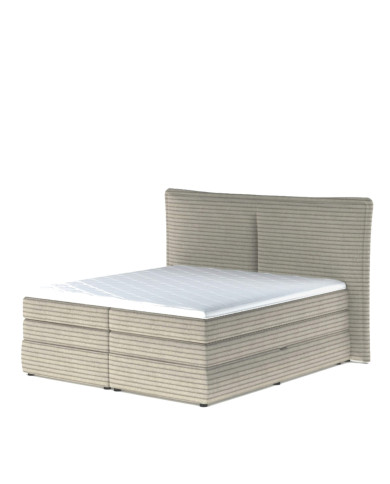 Łóżko kontynentalne Madden 180x200 cm, boxspring, tapicerowane, materace, pojemniki, Wersal Łóżko kontynentalne Madden 180x200 cm, boxspring, tapicerowane, materace, pojemniki, Wersal