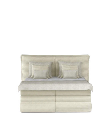 Łóżko kontynentalne Madden 180x200 cm, boxspring, tapicerowane, materace, pojemniki, Wersal Łóżko kontynentalne Madden 180x200 cm, boxspring, tapicerowane, materace, pojemniki, Wersal