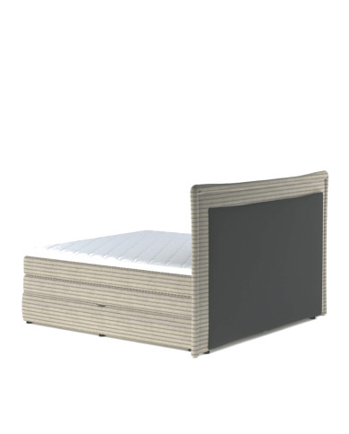 Łóżko kontynentalne Madden 160x200 cm, boxspring, tapicerowane, materace, pojemniki, Wersal Łóżko kontynentalne Madden 160x200 cm, boxspring, tapicerowane, materace, pojemniki, Wersal