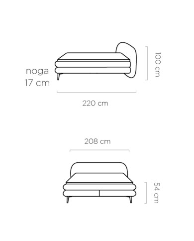 Łóżko kontynentalne Ovo 140x200 cm, tapicerowane, boxspring, materace, Wersal Łóżko kontynentalne Ovo 140x200 cm, tapicerowane, boxspring, materace, Wersal