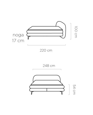 Łóżko kontynentalne Ovo 180x200 cm, tapicerowane, boxspring, materace, Wersal Łóżko kontynentalne Ovo 180x200 cm, tapicerowane, boxspring, materace, Wersal