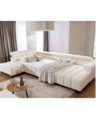 Narożnik Ragusso U, OS+R+3F+OSB, funkcja spania, pojemniki, regulowane zagłówki, Stagra