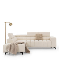 Narożnik Ragusso L, OS+R+3FB, funkcja spania, pojemnik, regulowane zagłówki, Stagra