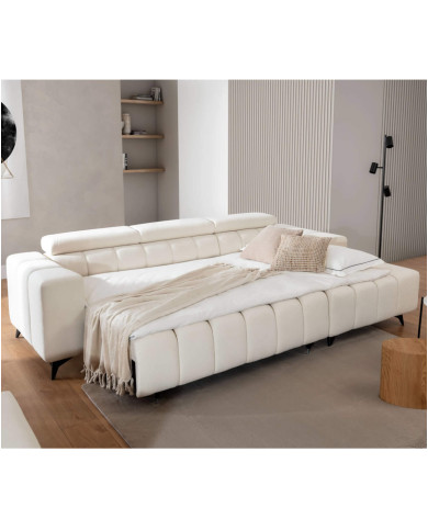 Narożnik Ragusso S, 3FB+OSB, funkcja spania, pojemnik, regulowane zagłówki, Stagra