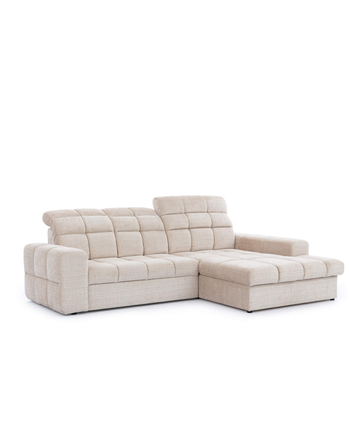 Narożnik Lugo, 2FB+OSB, funkcja spania, pojemnik, regulowane zagłówki, Stagra