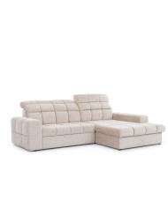 Narożnik Lugo, 2FB+OSB, funkcja spania, pojemnik, regulowane zagłówki, Stagra