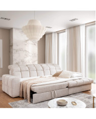 Narożnik Lugo, 2FB+OSB, funkcja spania, pojemnik, regulowane zagłówki, Stagra