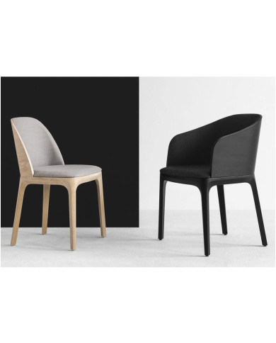 Fotel z podłokietnikami Arch B-1801, bukowy, tapicerowane siedzisko i oparcie, FAMEG Fotel z podłokietnikami Arch B-1801, bukowy, tapicerowane siedzisko i oparcie, FAMEG