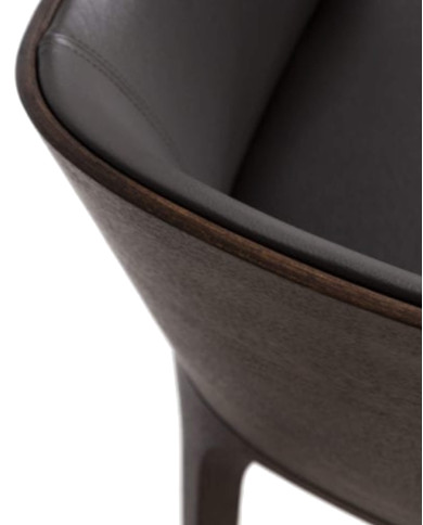 Fotel z podłokietnikami Arche B-1801, dębowy, tapicerowane siedzisko i oparcie, FAMEG Fotel z podłokietnikami Arche B-1801, dębowy, tapicerowane siedzisko i oparcie, FAMEG