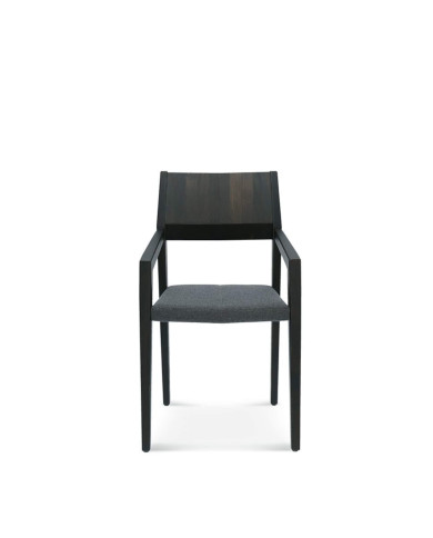 Fotel z podłokietnikami Arcos B-1403, bukowy, tapicerowane siedzisko, FAMEG Fotel z podłokietnikami Arcos B-1403, bukowy, tapicerowane siedzisko, FAMEG