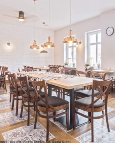 Krzesło Bistro.1 A-9907/2, bukowy, twarde siedzisko, FAMEG Krzesło Bistro.1 A-9907/2, bukowy, twarde siedzisko, FAMEG