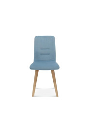 Krzesło Cleo A-1604, dębowe, tapicerowane siedzisko i oparcie, FAMEG