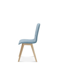 Krzesło Cleo A-1604, bukowe, tapicerowane siedzisko i oparcie, FAMEG