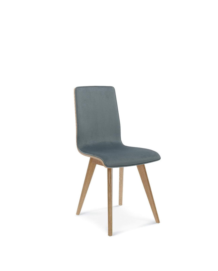 Krzesło Cleo A-1605, bukowe, tapicerowane siedzisko i oparcie, FAMEG