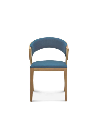 Fotel z podłokietnikami Cosy B-1404, dębowy, tapicerowane siedzisko i oparcie, FAMEG Fotel z podłokietnikami Cosy B-1404, dębowy, tapicerowane siedzisko i oparcie, FAMEG