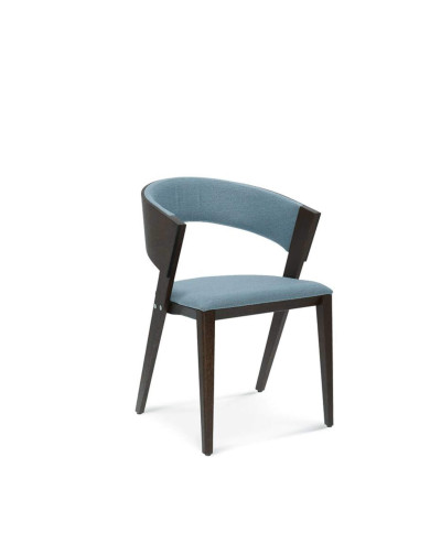 Fotel z podłokietnikami Cosy B-1404, bukowy, tapicerowane siedzisko i oparcie, FAMEG Fotel z podłokietnikami Cosy B-1404, bukowy, tapicerowane siedzisko i oparcie, FAMEG