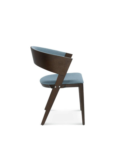 Fotel z podłokietnikami Cosy B-1404, bukowy, tapicerowane siedzisko i oparcie, FAMEG Fotel z podłokietnikami Cosy B-1404, bukowy, tapicerowane siedzisko i oparcie, FAMEG