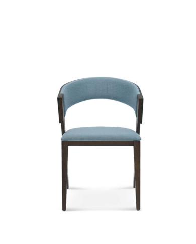 Fotel z podłokietnikami Cosy B-1404, bukowy, tapicerowane siedzisko i oparcie, FAMEG Fotel z podłokietnikami Cosy B-1404, bukowy, tapicerowane siedzisko i oparcie, FAMEG