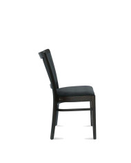 Krzesło Comfy A-423, bukowe, tapicerowane siedzisko i oparcie, FAMEG