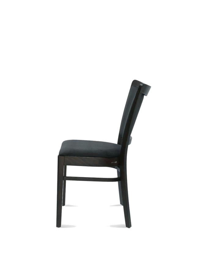 Krzesło Comfy A-423, bukowe, tapicerowane siedzisko i oparcie, FAMEG