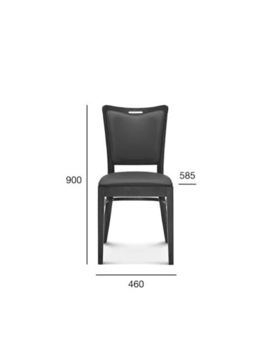 Krzesło Comfy A-423, bukowe, tapicerowane siedzisko i oparcie, FAMEG Krzesło Comfy A-423, bukowe, tapicerowane siedzisko i oparcie, FAMEG