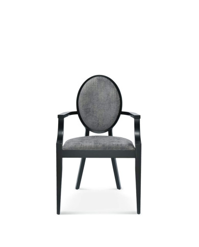 Fotel z podłokietnikami Diana B-0253, bukowy, tapicerowane siedzisko i oparcie, FAMEG Fotel z podłokietnikami Diana B-0253, bukowy, tapicerowane siedzisko i oparcie, FAMEG