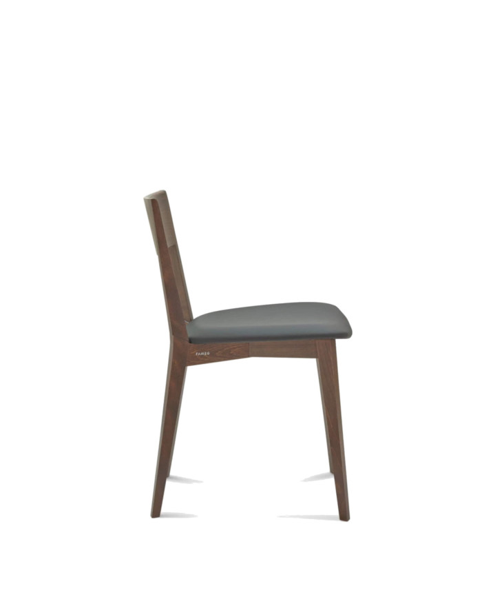 Krzesło Fame A-0620, bukowe, tapicerowane siedzisko, FAMEG