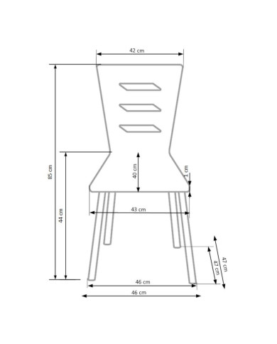 Krzesło K155 Białe-6 Krzesło K155 Białe-6
