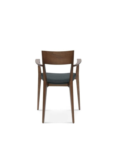 Fotel z podłokietnikami Fame B-0620, bukowe, tapicerowane siedzisko, FAMEG Fotel z podłokietnikami Fame B-0620, bukowe, tapicerowane siedzisko, FAMEG