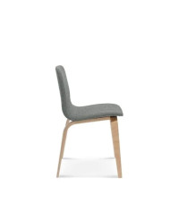 Krzesło Hips A-1802/1, bukowe, tapicerowane siedzisko i oparcie, FAMEG