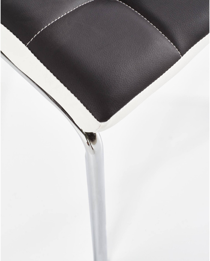 Krzesło K186 Czarne/białe-5