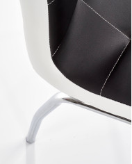Krzesło K186 Czarne/białe-6