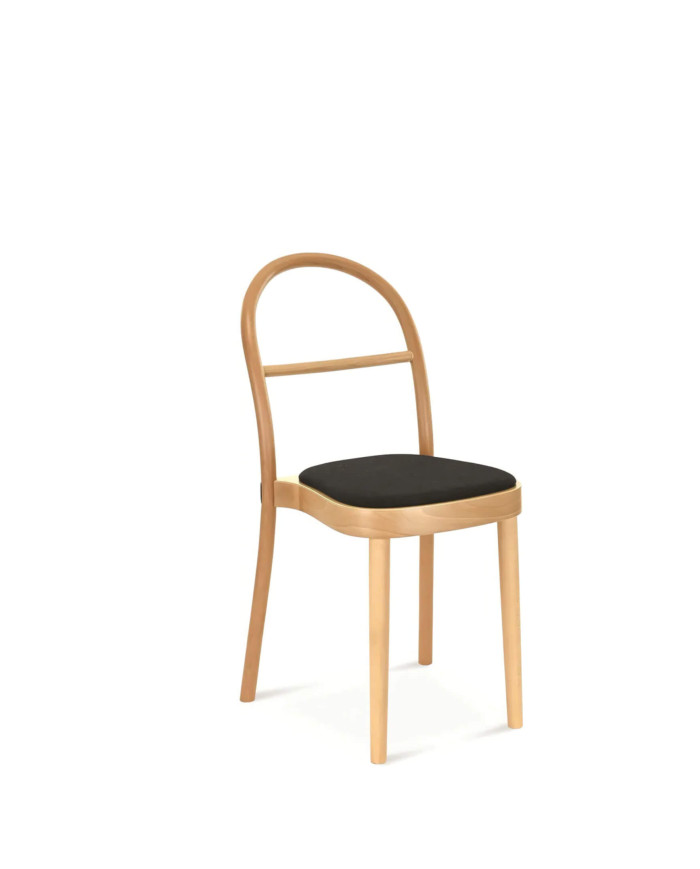 Krzesło Ida A-2004, gięte, bukowe, tapicerowane siedzisko, FAMEG