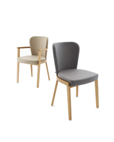 Fotel z podłokietnikami Lava B-1807, bukowy, tapicerowane siedzisko i oparcie, FAMEG Fotel z podłokietnikami Lava B-1807, bukowy, tapicerowane siedzisko i oparcie, FAMEG