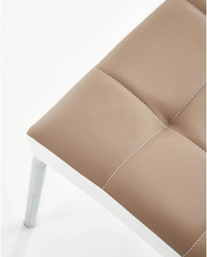 Krzesło K186 Cappuccino/białe-5