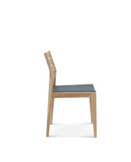 Krzesło Lennox A-1405, dębowe, tapicerowane siedzisko, FAMEG