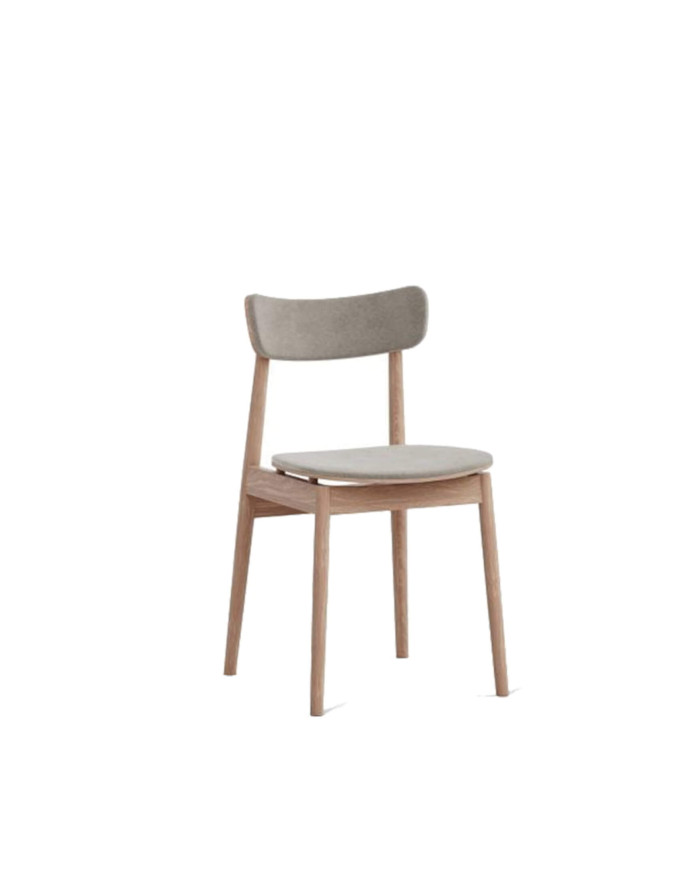 Krzesło Nopp A-1803/1, bukowe, tapicerowane siedzisko i oparcie, FAMEG