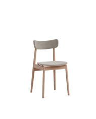 Krzesło Nopp A-1803/1, bukowe, tapicerowane siedzisko i oparcie, FAMEG